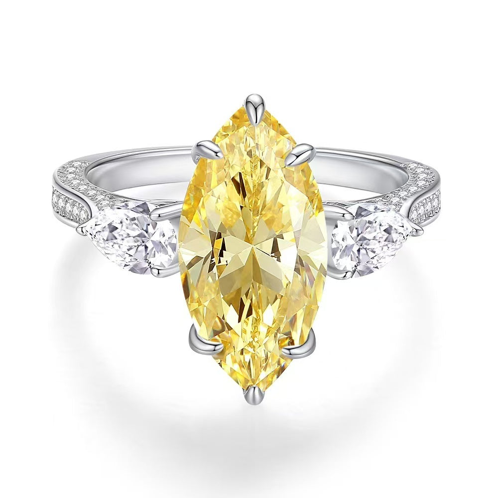 Marquise ring-yellow