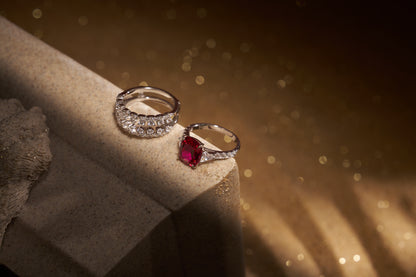 Ruby ring Two-in-one ring 01